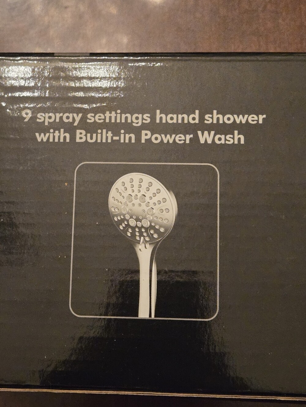 SHOWER HEAD as Handheld Spray brushed nickel NIB Bath Redo ADA 9 SETTING VET PET